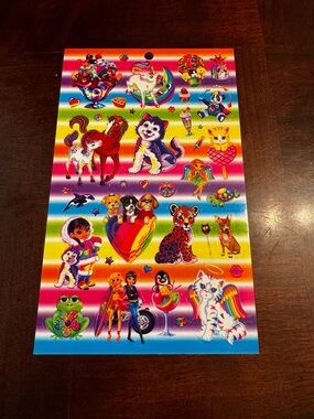 # 3 Lisa Frank Sticker Seals Sheet Decal Sheet